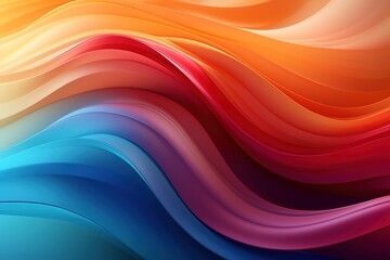 Obraz premium Abstract background with colorful wavy lines.