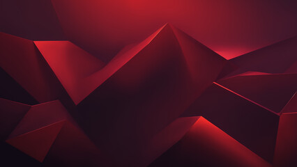 Abstract Dark Geometric 3D Shapes: Futuristic Technology Background Design with Sharp Angles and Metallic Textures for Modern Digital Art