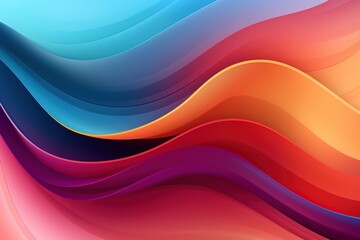 Abstract background with colorful wavy lines.