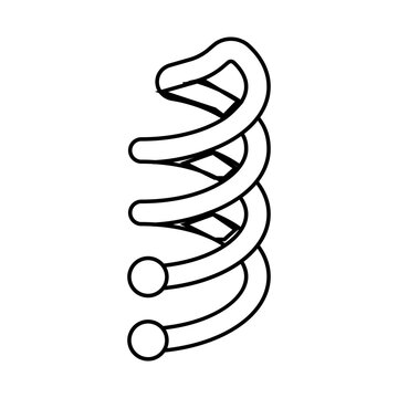 recommend clip art: swirl hair pin line icon vector. swirl hair pin sign. isolated contour symbol black illustration