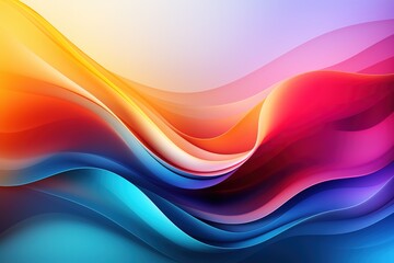 Abstract colorful waves background.