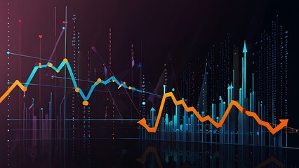 Fototapeta premium colorful graphic of a graph with the word graph on it
