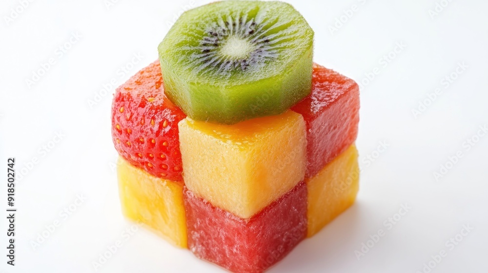 Sticker Fruit Cube - A Colorful and Delicious Treat