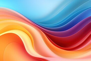 Abstract background with colorful wavy lines.