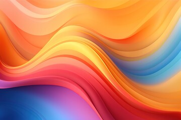 Abstract background with colorful wavy lines.