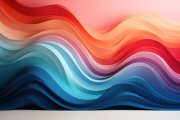 Abstract background with colorful wavy lines.