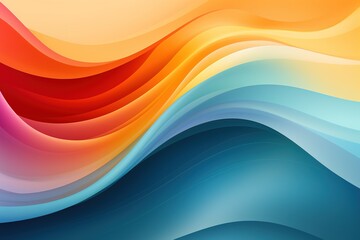 Abstract background with colorful wavy lines.