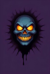 Halloween design vector for t-shirt design pumpkin