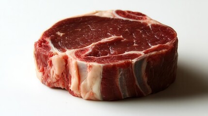 Artisan cut of raw meat, displayed to emphasize traditional butchery, raw meat  cut, artisan