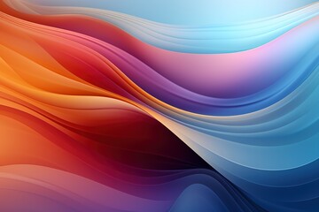 Fototapeta premium Abstract background with colorful wavy lines.