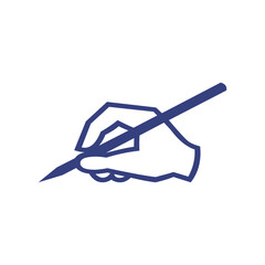 Hand With Pen Vector