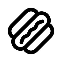 hot dog line icon