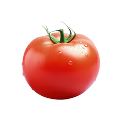 Delicious tomato with transparent background