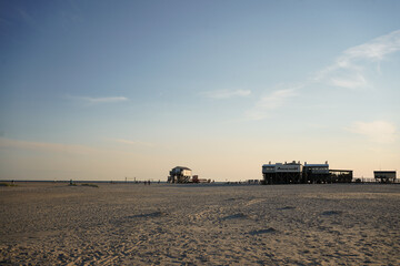 Obraz premium Germanys North Sea Coast. Sankt Peter-Ording. High quality photo