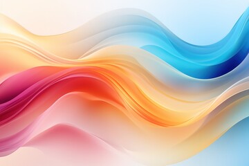 Abstract background with colorful wavy lines.