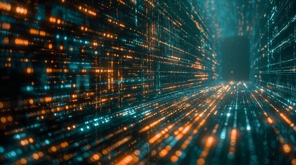 Fototapeta premium Machine learning model. Artificial intelligence algorithm