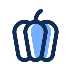 bell pepper filled line icon