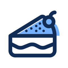 cake filled line icon