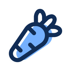 carrot filled line icon