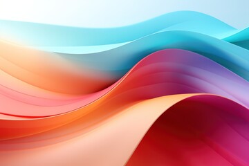 Fototapeta premium Abstract colorful wavy background.