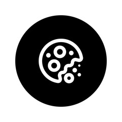 cookies line circular icon
