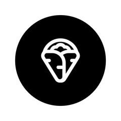 crepe line circular icon