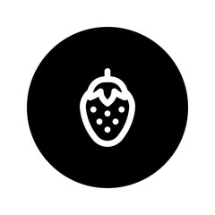strawberry line circular icon