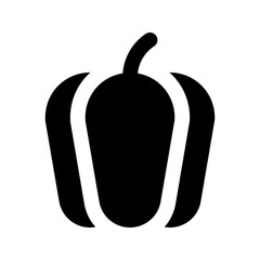 bell pepper glyph icon