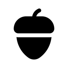 acorn glyph icon