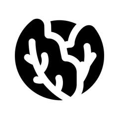 cabbage glyph icon