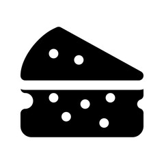cheese glyph icon