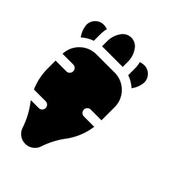 radish glyph icon