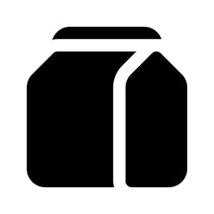 take away glyph icon