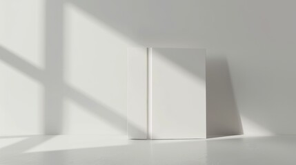 Blank catalog, brochure, magazines or book mock up on white background. cover template