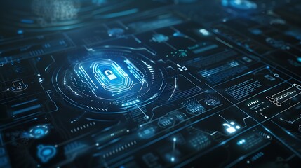 A secure login interface displaying intricate encryption patterns, ensuring data protection during authentication