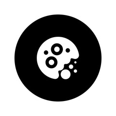 cookies glyph circular icon