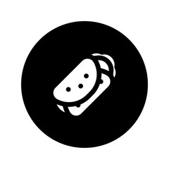 kebab glyph circular icon