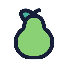 guava flat line icon