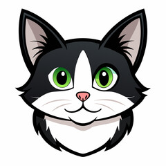 Best cat  Head, color,  Vector,  illustration, 
