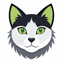 Best cat  Head, color,  Vector,  illustration, 
