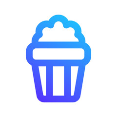 popcorn gradient icon