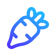 radish gradient icon
