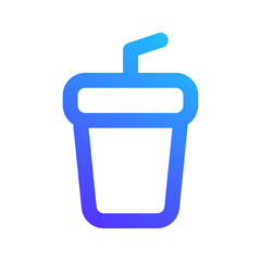 soft drink gradient icon