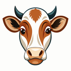 Best  Cow  Head color, vector, illustration