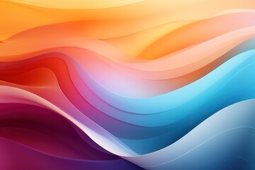 Abstract background with colorful, wavy shapes.