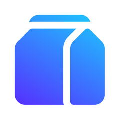 take away gradient fill icon