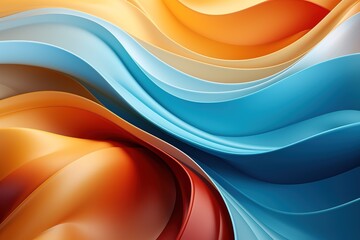Abstract background with colorful, wavy, fluid shapes.