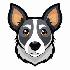  Best Dog Head color, vector, illustration
