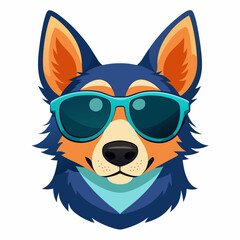 Best Dog Head color,  vector,  illustration