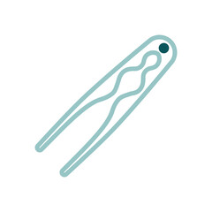 Nutcracker pliers vector icon. Kitchen appliances